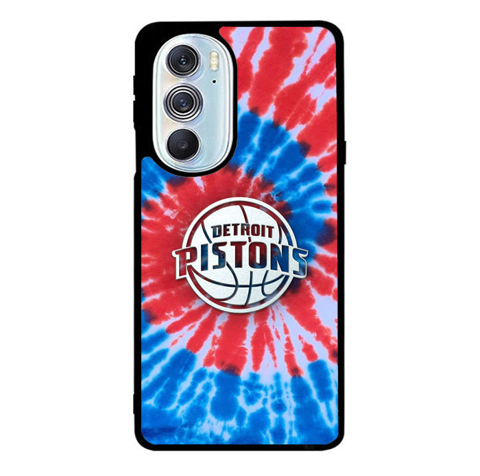 Detroit Pistons Tie Dye Style Logo Motorola Moto Edge 2022 Case