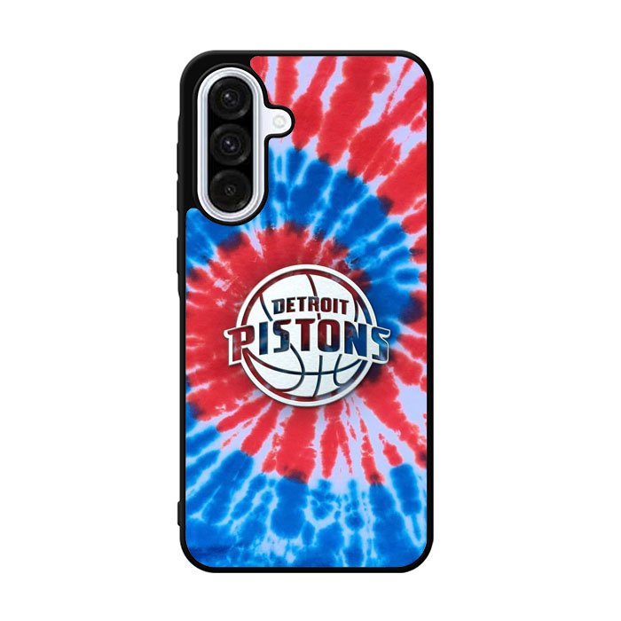 Detroit Pistons Tie Dye Style Logo Samsung Galaxy A36 Case DC7369