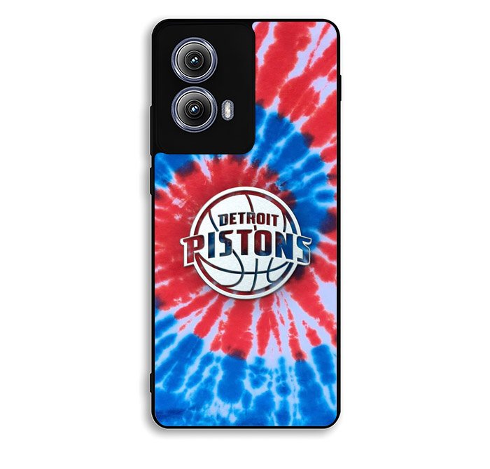 Detroit Pistons Tie Dye Style Logo Motorola Moto Edge 2024 Case DC7369
