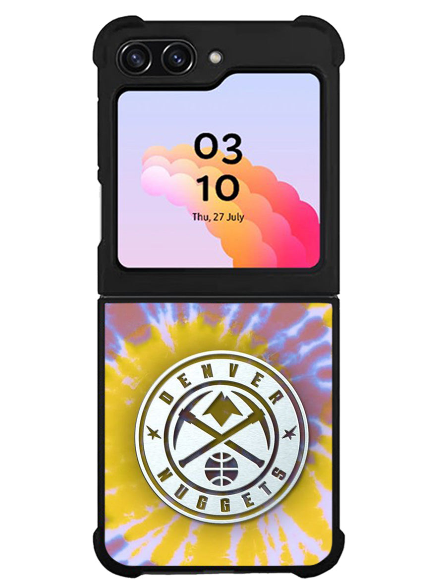 Denver Nuggets Tie Dye Style Logo Samsung Galaxy Z Flip 5 5G 2023 Case
