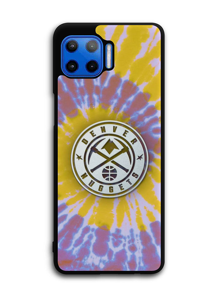 Denver Nuggets Tie Dye Style Logo Motorola Moto One 5G Case , Moto One 5G UW Case , Moto G 5G Plus Case