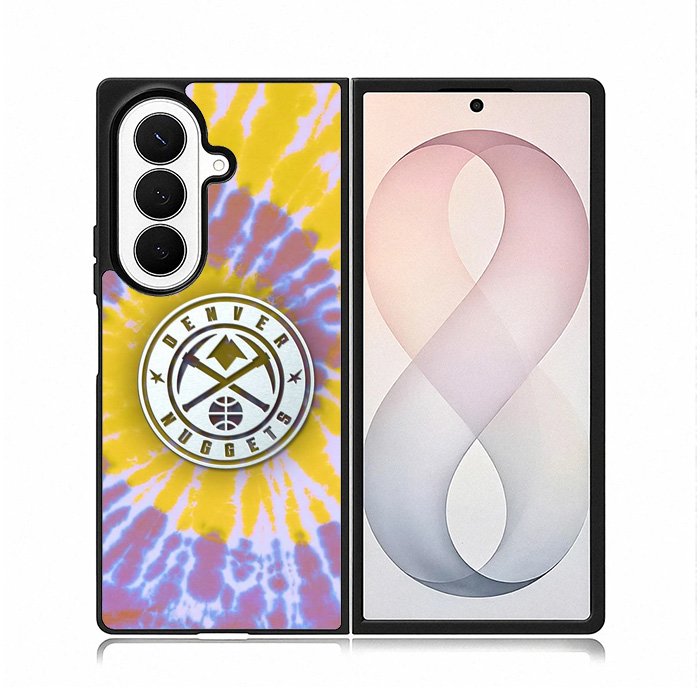 Denver Nuggets Tie Dye Style Logo Samsung Galaxy Z Fold 8 Ultra Case