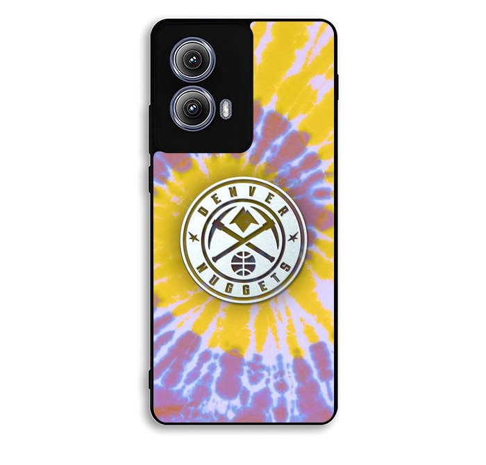 Denver Nuggets Tie Dye Style Logo Motorola Moto Edge 2024 Case DC2232