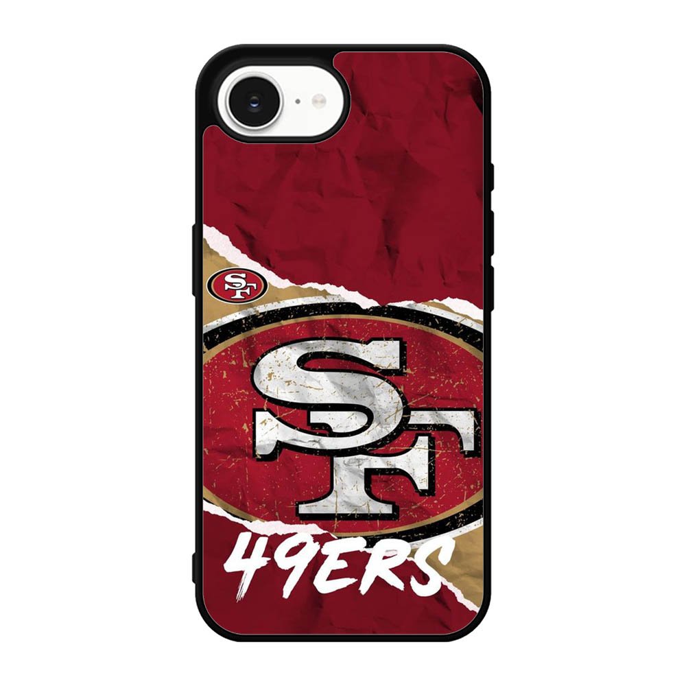 San Francisco 49Ers Torn Paper Style Logo iPhone 17e Case DC1617