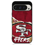 San Francisco 49Ers Torn Paper Style Logo Google Pixel 9 | Google Pixel 9 Pro Case DC1617