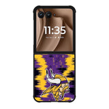 Minnesota Vikings Torn Paper Style Logo Motorola Moto RAZR Plus 2025 Case