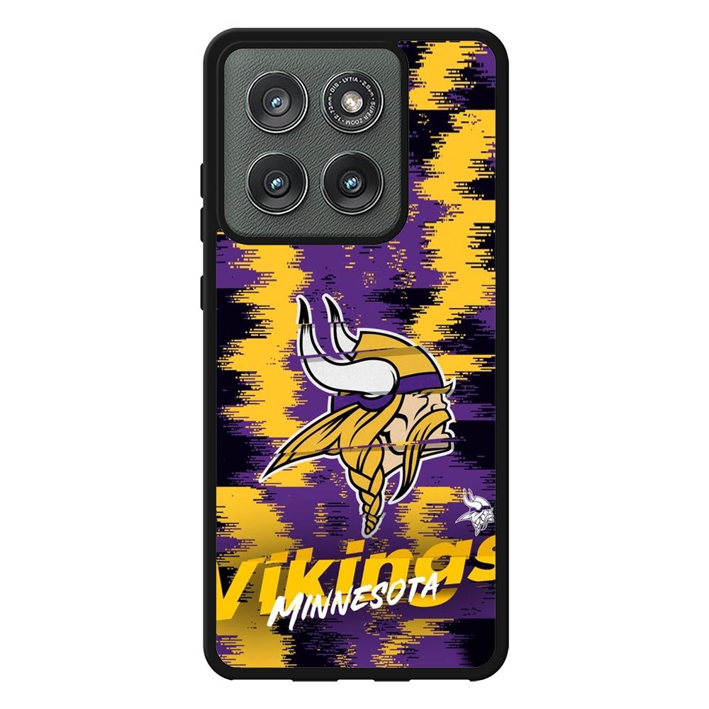 Minnesota Vikings Torn Paper Style Logo Motorola Moto Edge 2025 Case