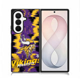 Minnesota Vikings Torn Paper Style Logo Samsung Galaxy Z Fold 8 Ultra Case