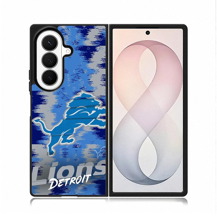 Detroit Lions Nfl Team Logo Samsung Galaxy Z Fold 8 Ultra Case DC0506