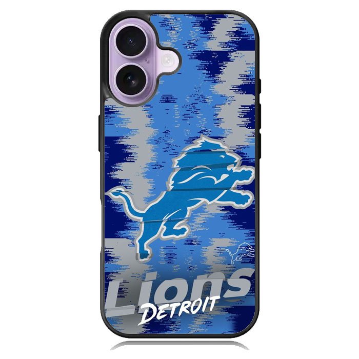 Detroit Lions Nfl Team Logo iPhone 16 Case DC0506