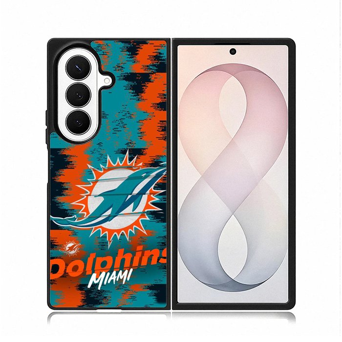 Miami Dolphins Nfl Team Logo Samsung Galaxy Z Fold 8 Ultra Case DC1137