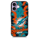 Miami Dolphins Nfl Team Logo iPhone 16 Case DC1137