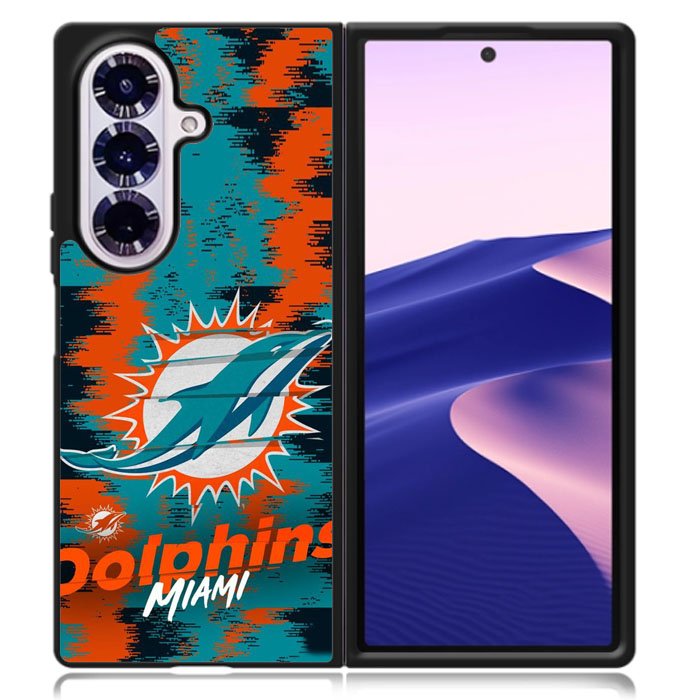 Miami Dolphins Nfl Team Logo Samsung Galaxy Z Fold 7 Case DC1137
