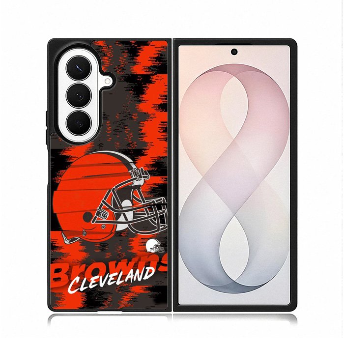 Cleveland Browns Nfl Team Logo Samsung Galaxy Z Fold 8 Ultra Case DC0367