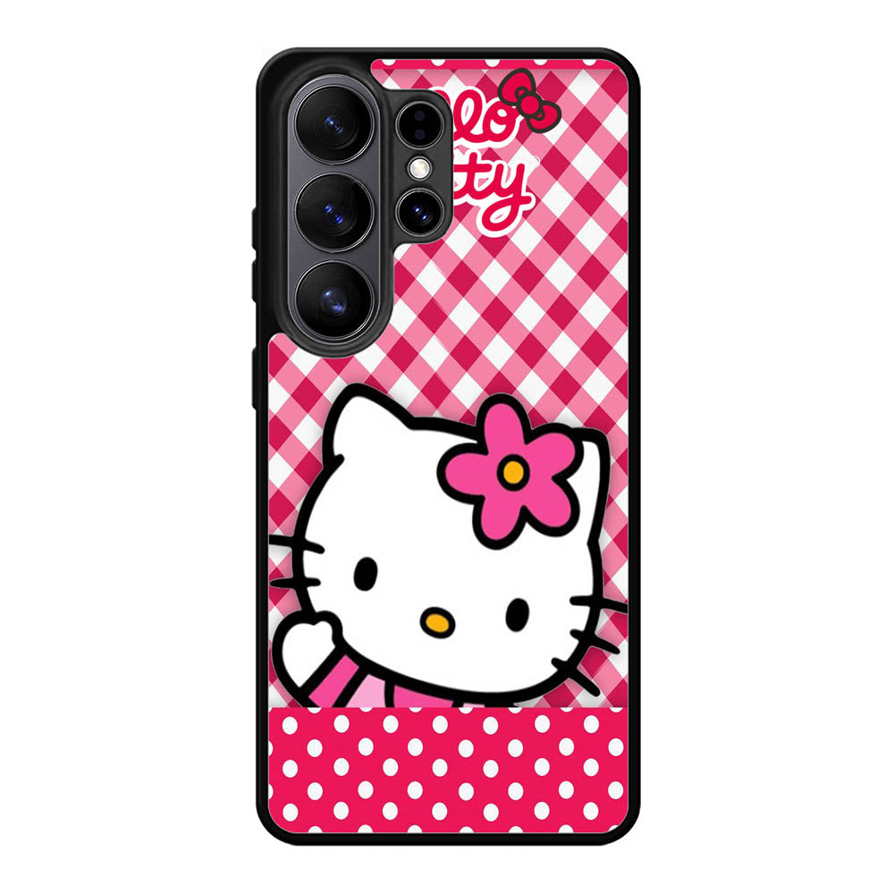Hello Kitty Cute Samsung Galaxy S26 Ultra phone case with DC0832 design