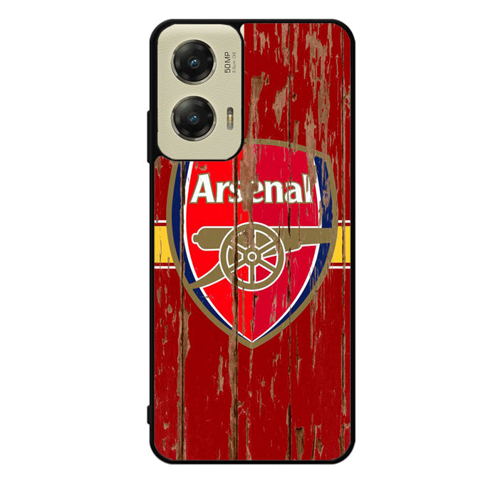 Arsenal Logo In The Wood Motorola Moto G Stylus 5G 2024 Case