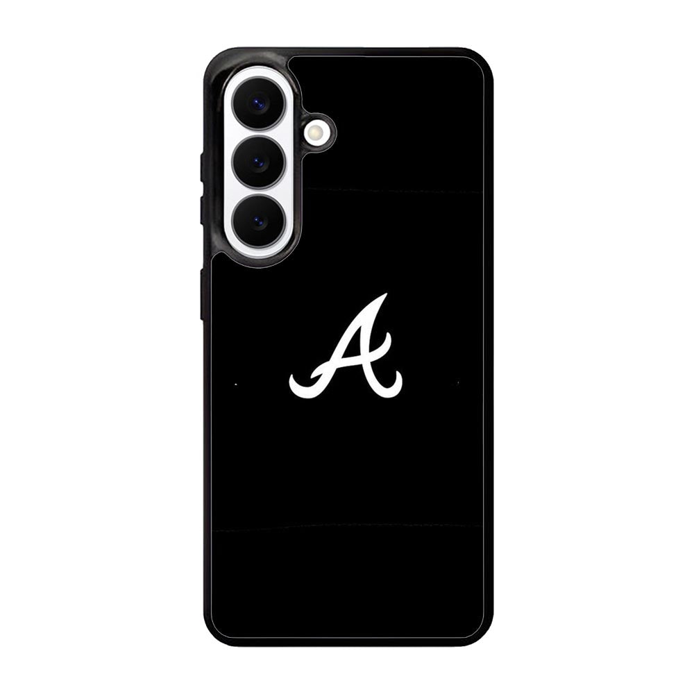 Atlanta braves logo black Samsung Galaxy S26 Plus phone case