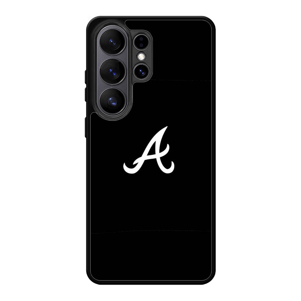 Atlanta braves logo black Samsung Galaxy S26 Ultra phone case