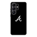 Atlanta braves logo black Samsung Galaxy S26 Ultra phone case