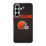 Cleveland Browns Samsung Galaxy S26 phone case with DC0366 design