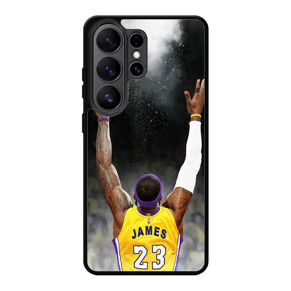 Lebron James Powder Lakers Samsung Galaxy S26 Ultra phone case with DC1012 design