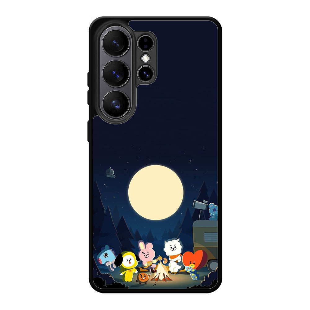 BTS Bt21 Team Camping In Forest Samsung Galaxy S26 Ultra Case DC0253