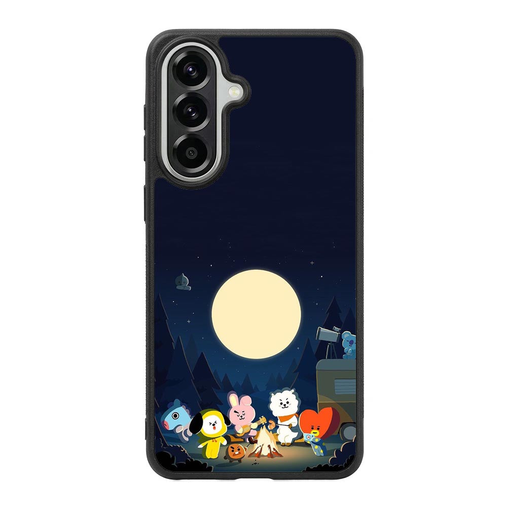 BTS BT21 Team Camping In Forest Samsung Galaxy A37 Case