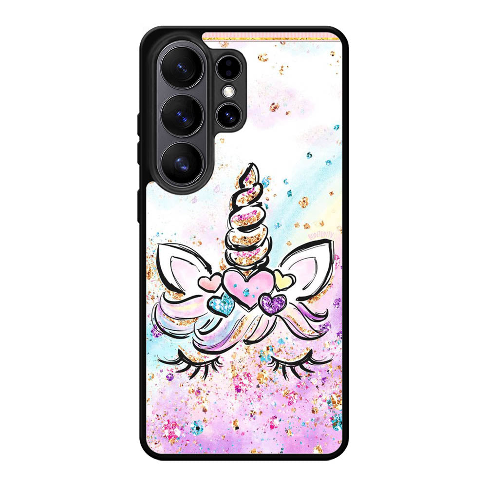 Cute Unicorn Sparkling Samsung Galaxy S26 Ultra Case