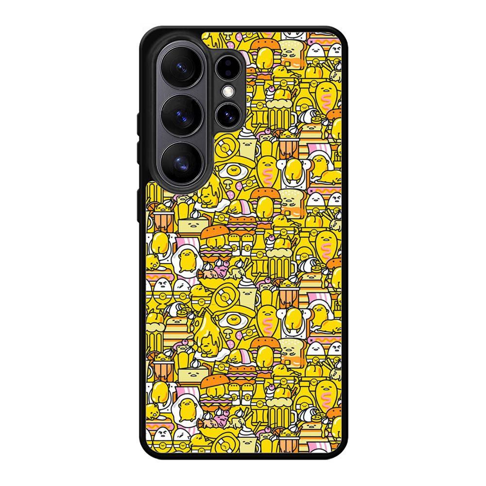 The Gudetama Pattern Samsung Galaxy S26 Ultra phone case