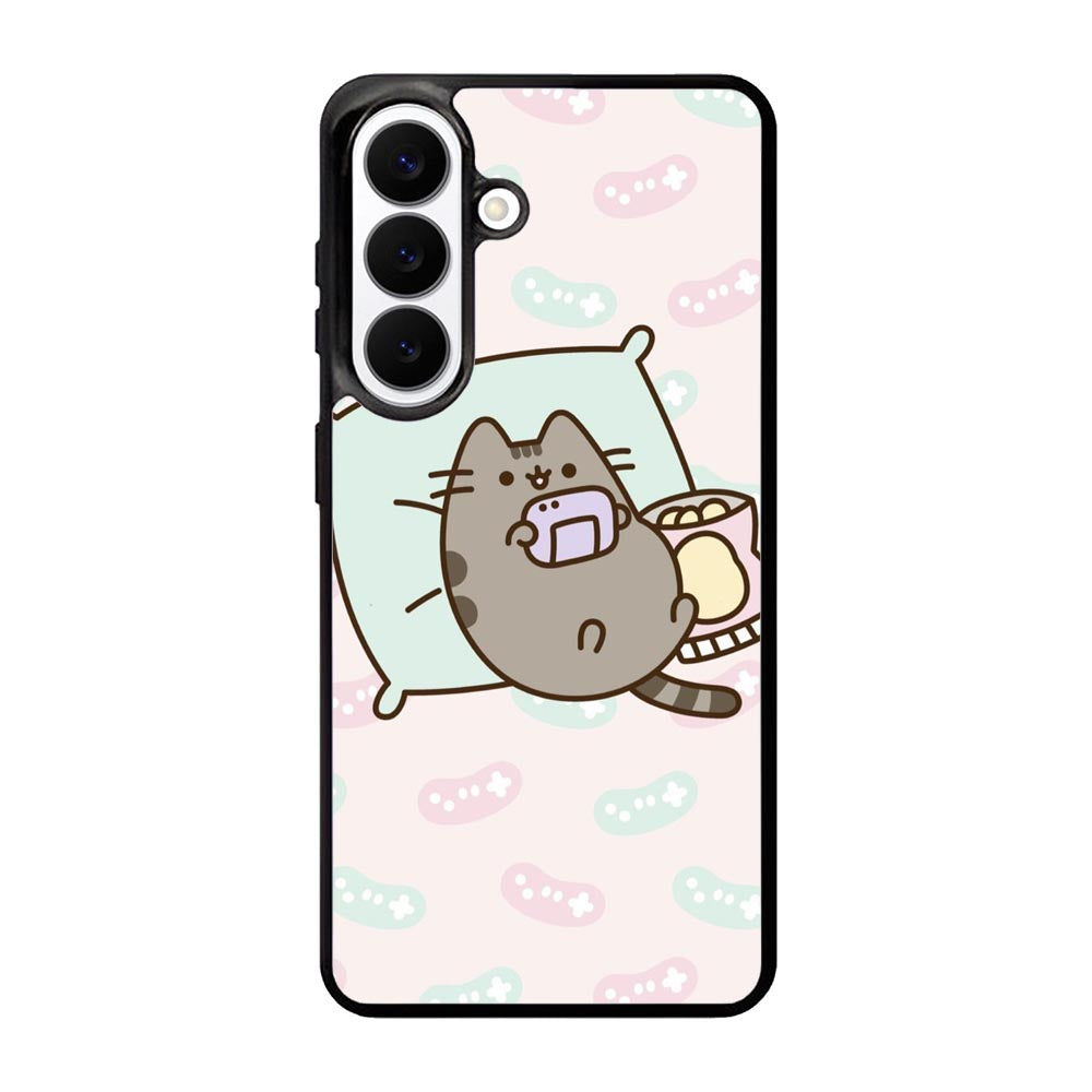Pusheen The Cat Enjoy Gaming Samsung Galaxy S26 phone case