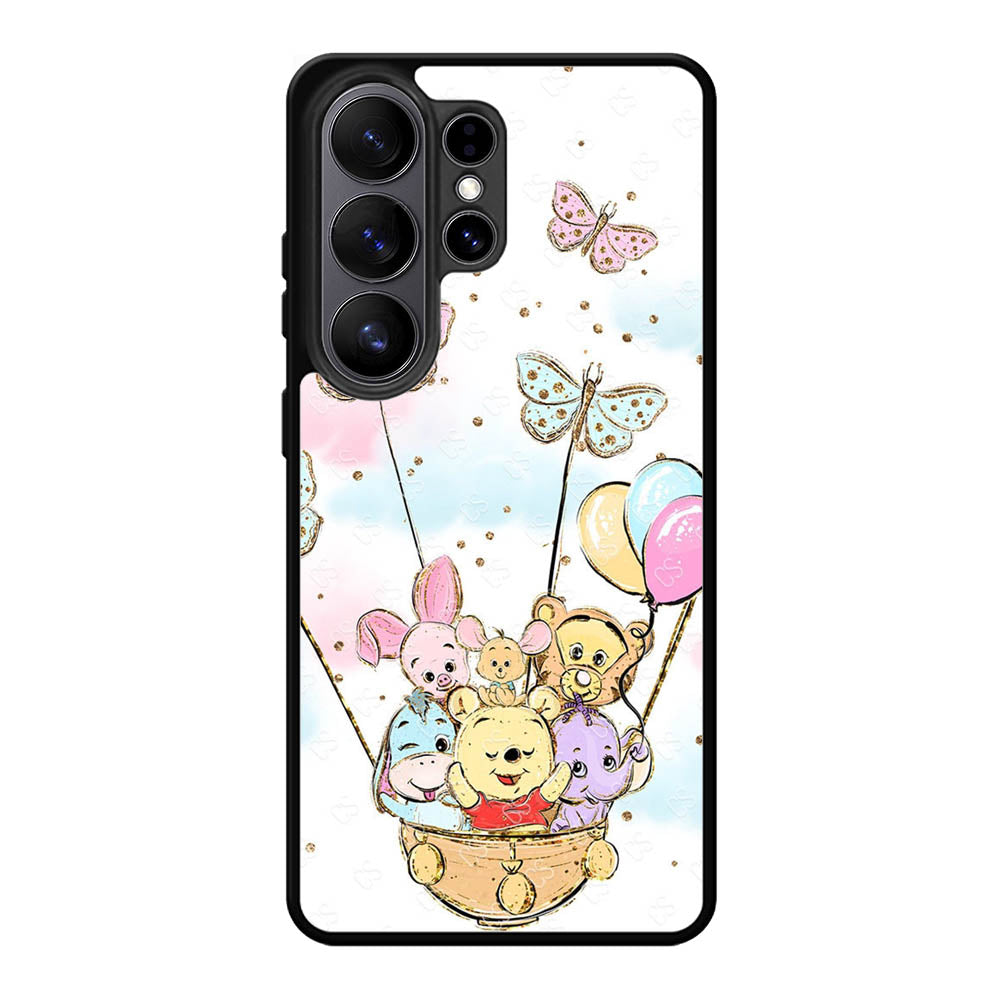 Winnie The Pooh And Butterfly Friends Samsung Galaxy S26 Ultra phone case