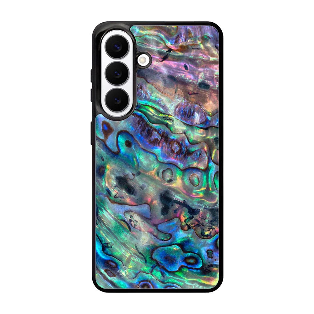 Red And Silver Abalone Samsung Galaxy S26 phone case