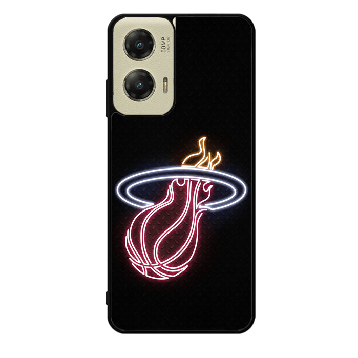 Miami Heat Neon Logo Motorola Moto G Stylus 5G 2024 Case