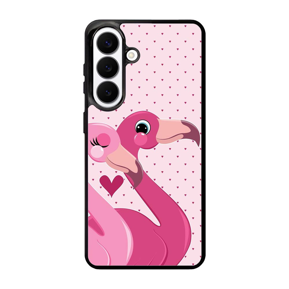 Flamingo Couple Samsung Galaxy S26 phone case