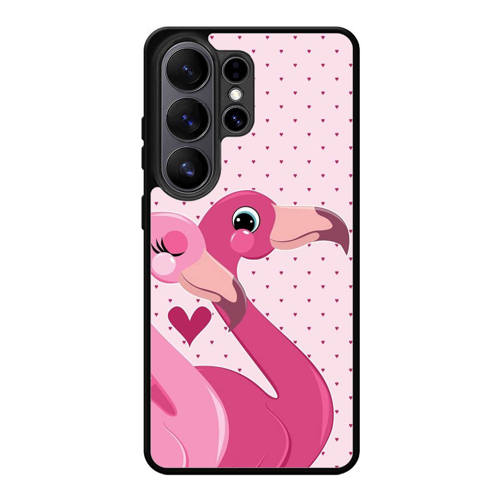 Flamingo Couple Samsung Galaxy S26 Ultra phone case