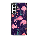 Flamingo Purple Pattern Samsung Galaxy S26 phone case