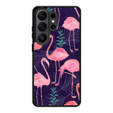 Flamingo Purple Pattern Samsung Galaxy S26 Ultra phone case