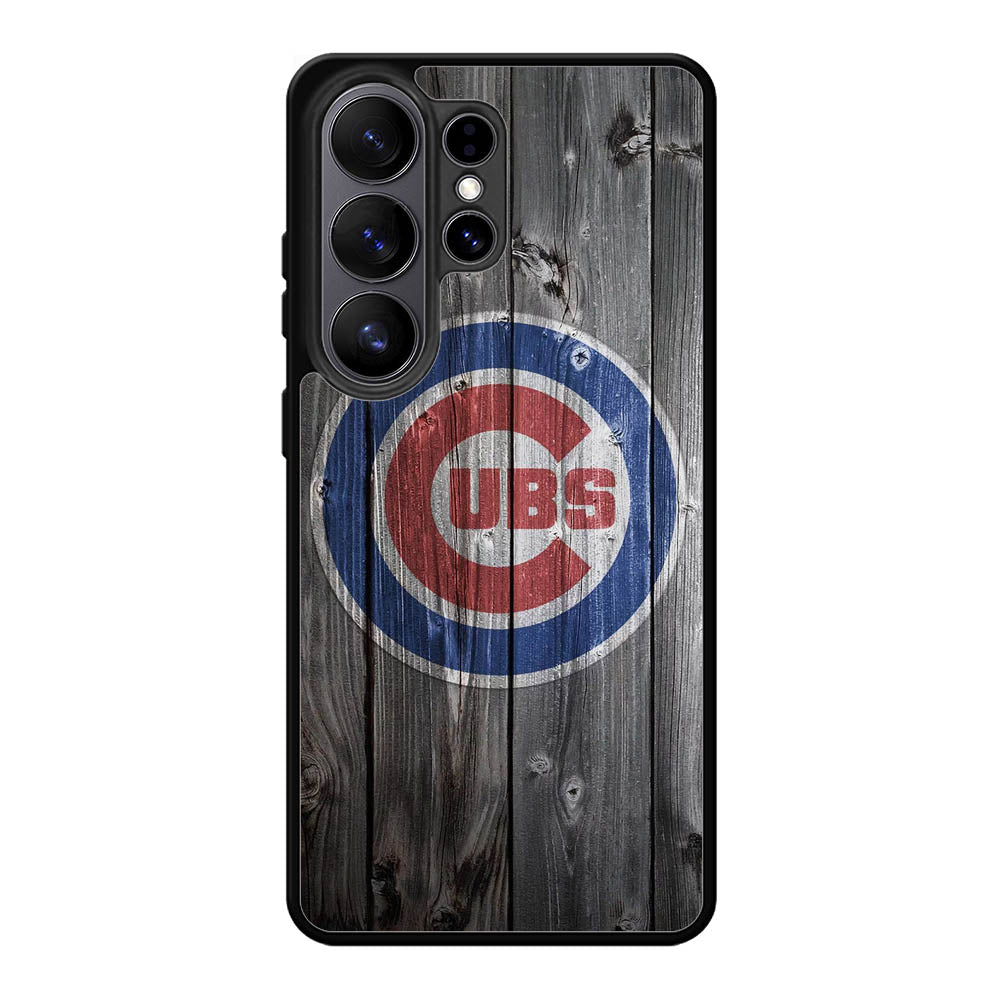 Chicago Cubs Wood Logo Samsung Galaxy S26 Ultra phone case