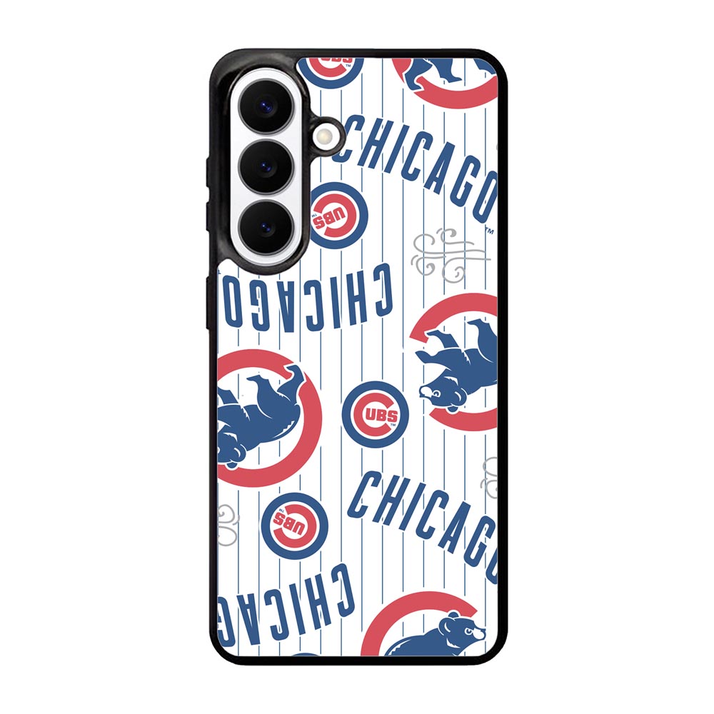 Chicago Cubs Baseball Doodle Samsung Galaxy S26 Plus phone case