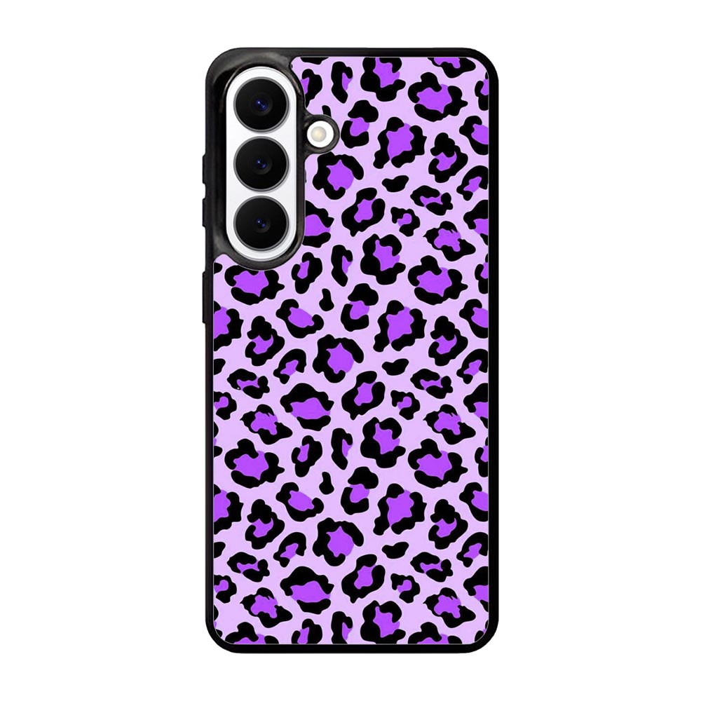 Leopard Purple Pattern Samsung Galaxy S26 Plus phone case