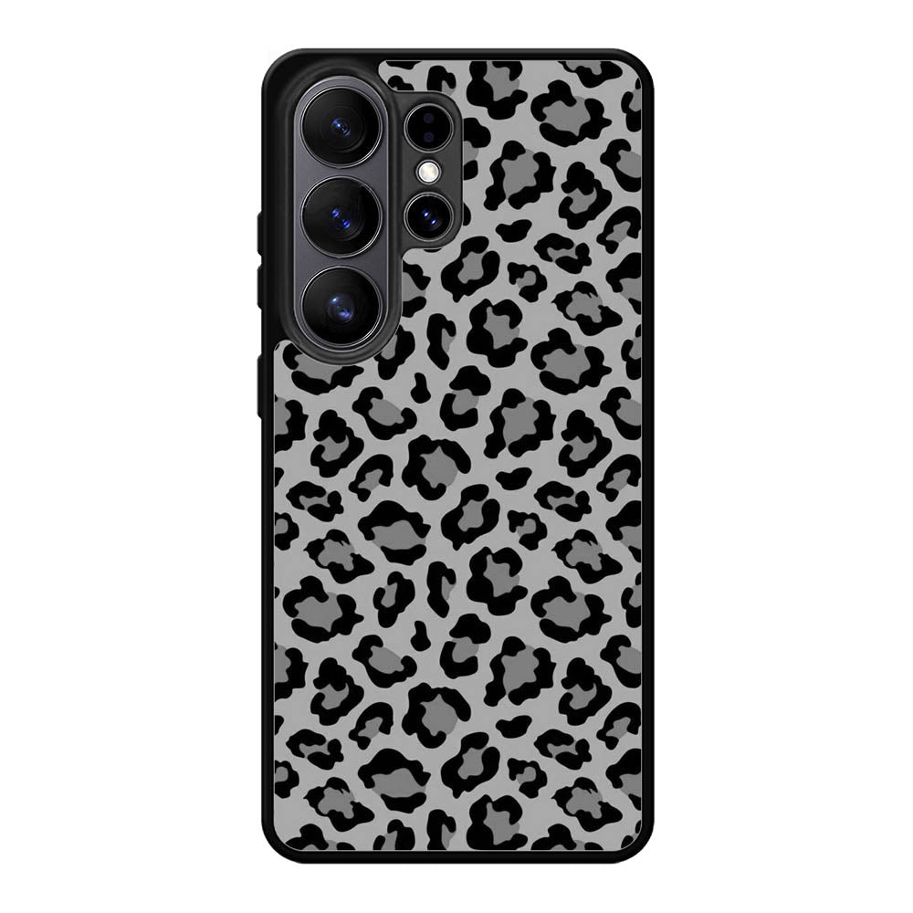 Leopard Grey Pattern Samsung Galaxy S26 Ultra phone case
