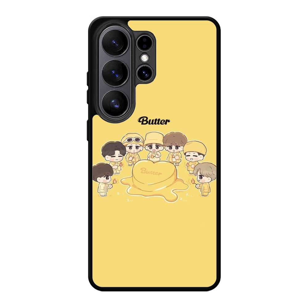 BTS Butter Chibi Personil Samsung Galaxy S26 Ultra phone case