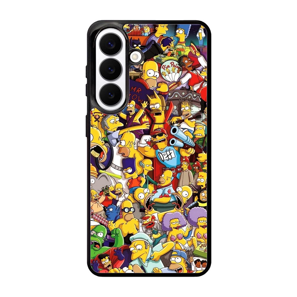 The Simpsons All Characters Samsung Galaxy S26 phone case