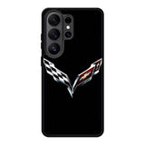Corvette Logo Carbon Samsung Galaxy S26 Ultra phone case with DC0388 design