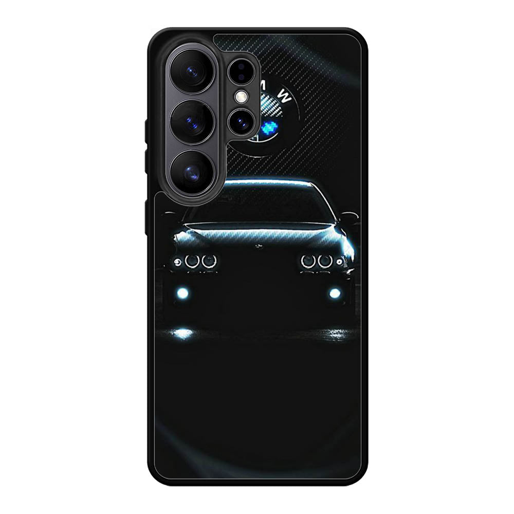 BMW Blue Neon Samsung Galaxy S26 Ultra phone case with DC0203 design