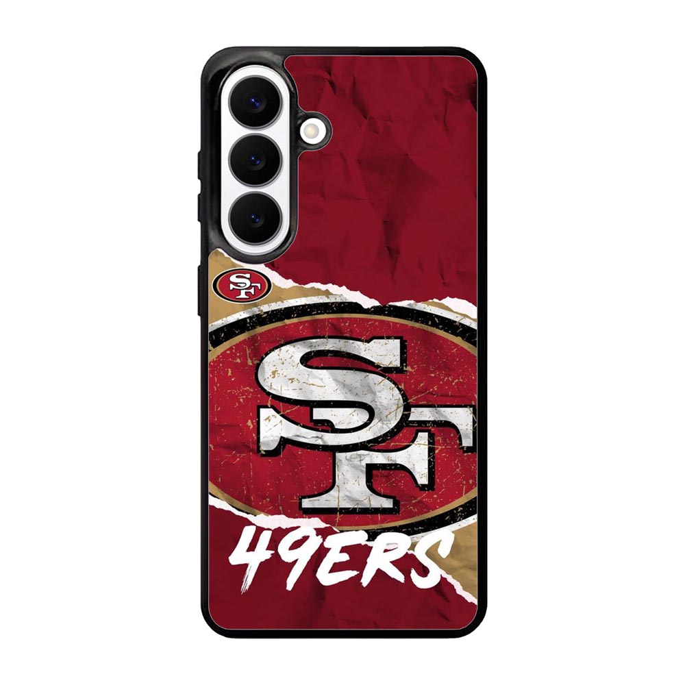 San Francisco 49Ers Torn Paper Style Logo Samsung Galaxy S26 phone case with DC1617 design