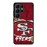 San Francisco 49Ers Torn Paper Style Logo Samsung Galaxy S26 Ultra phone case with DC1617 design