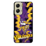 Minnesota Vikings Torn Paper Style Logo Motorola Moto G Stylus 5G 2024 Case
