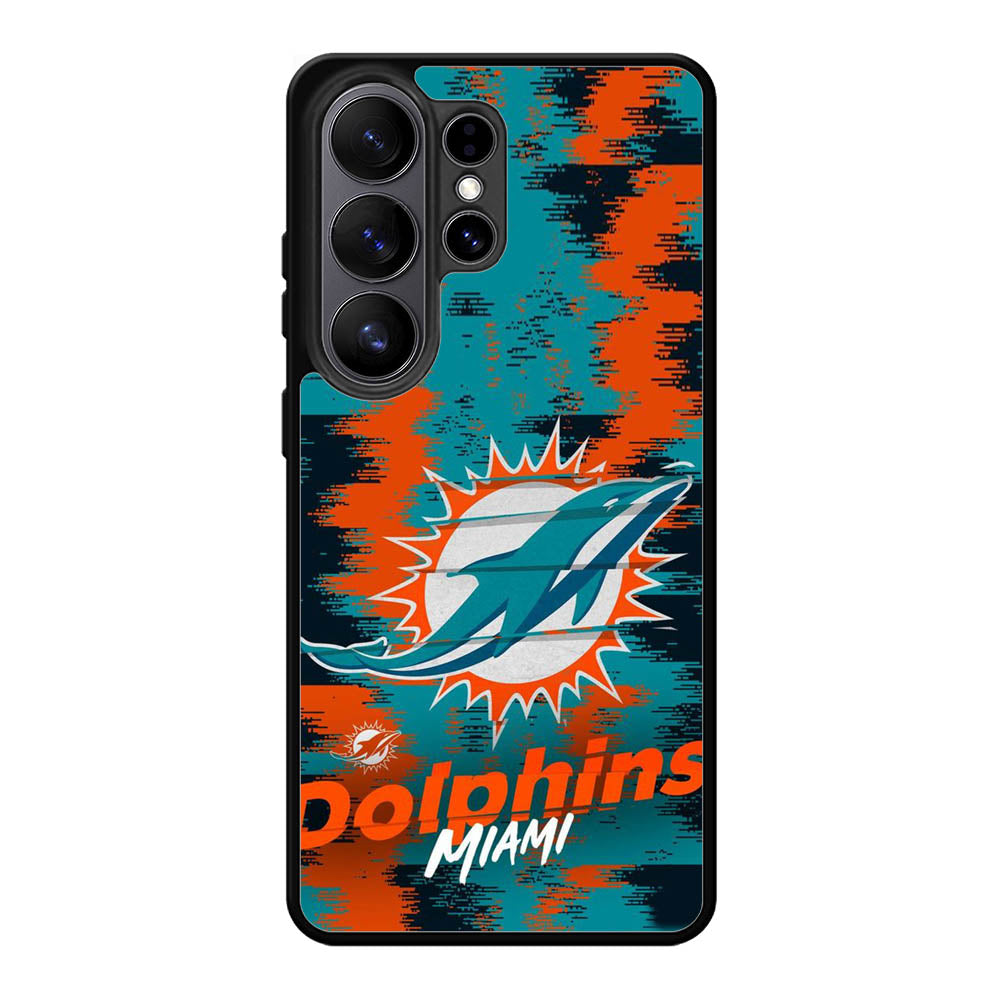Miami Dolphins NFL Team Logo Samsung Galaxy S26 Ultra phone case