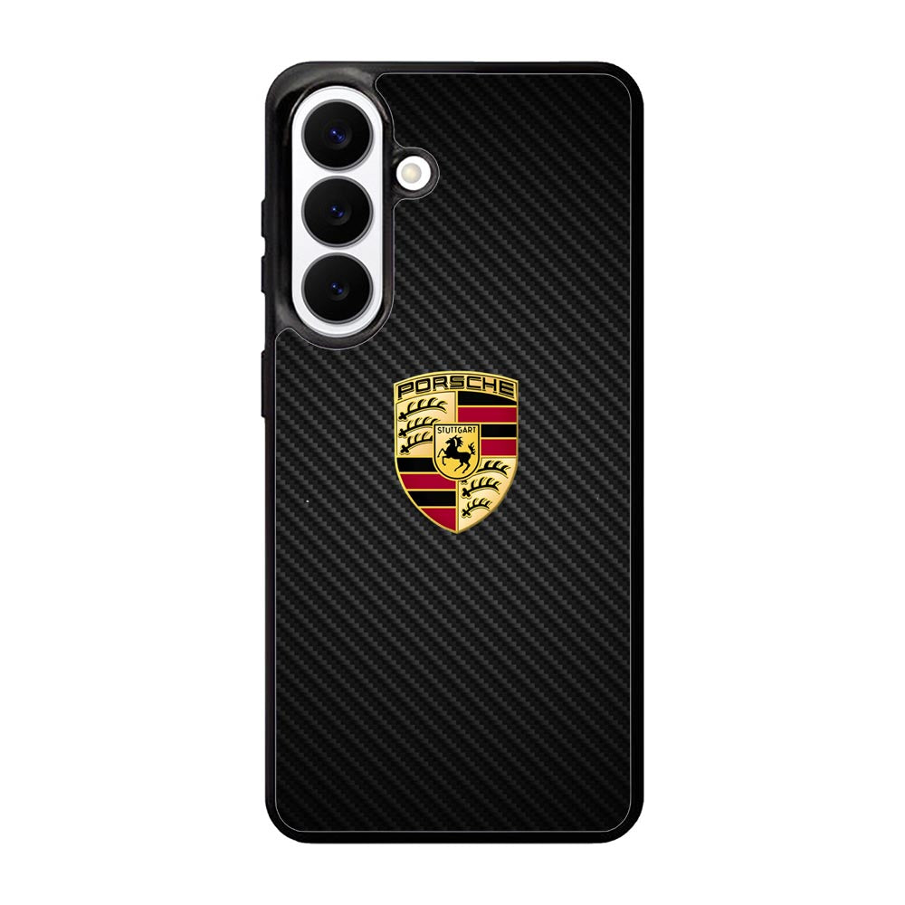 Porsche Logo Carbon Samsung Galaxy S26 Case DC1505